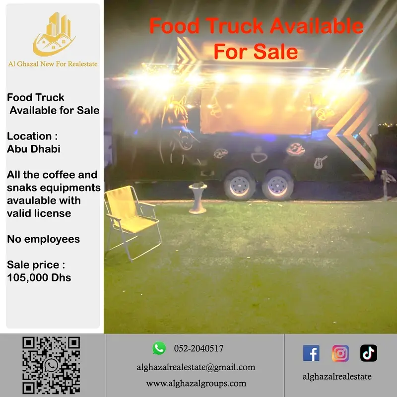 FOOD TRUCK AVAILABLE FOR SALE IN PRIME LOCATOIN