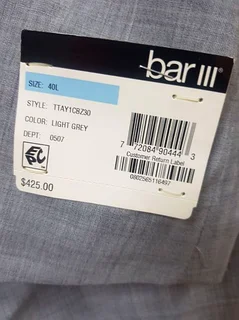 US 40L / EU 50L - BAR III Slim-Fit Light Linen Balzer ...