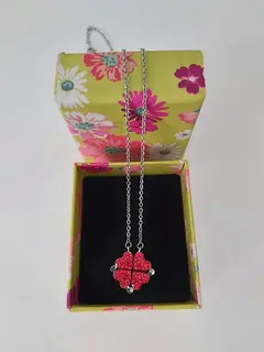 double sided necklace with box
