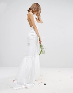 Brand New ASOS Bridal Collection Low Back Wedding Dress - UK10