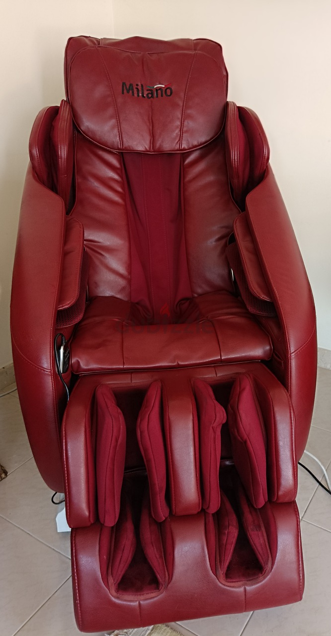 milano leather massage chair