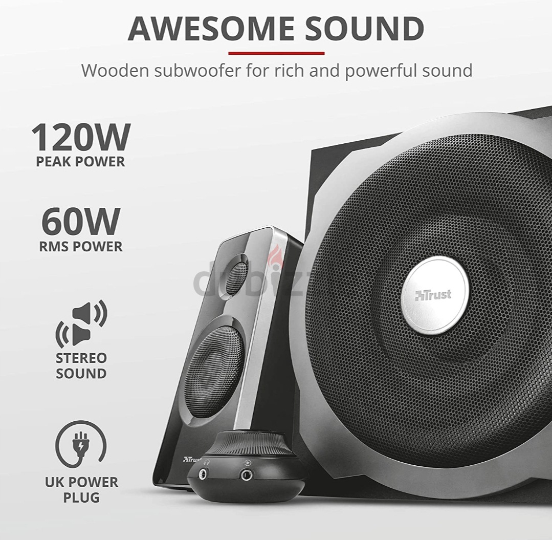 trust speakers with subwoofer