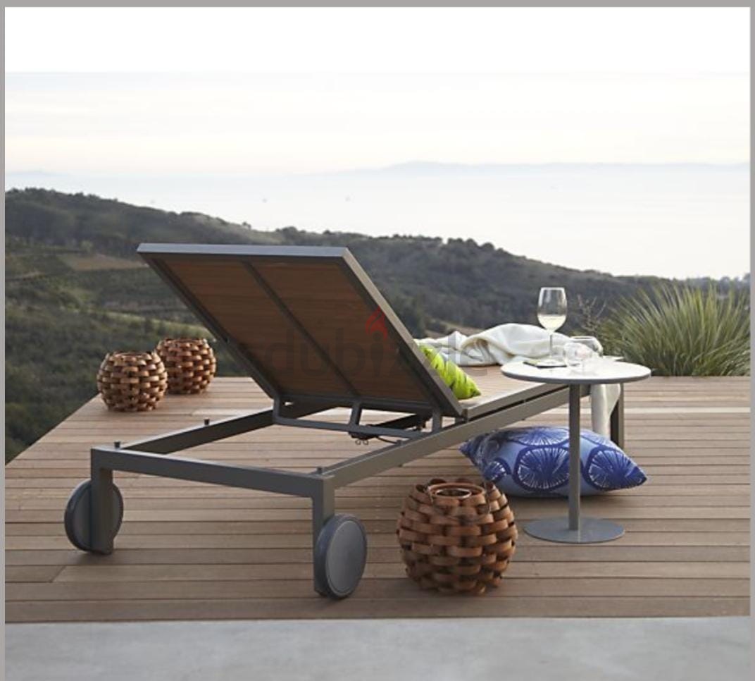 crate and barrel chaise lounge outdoor