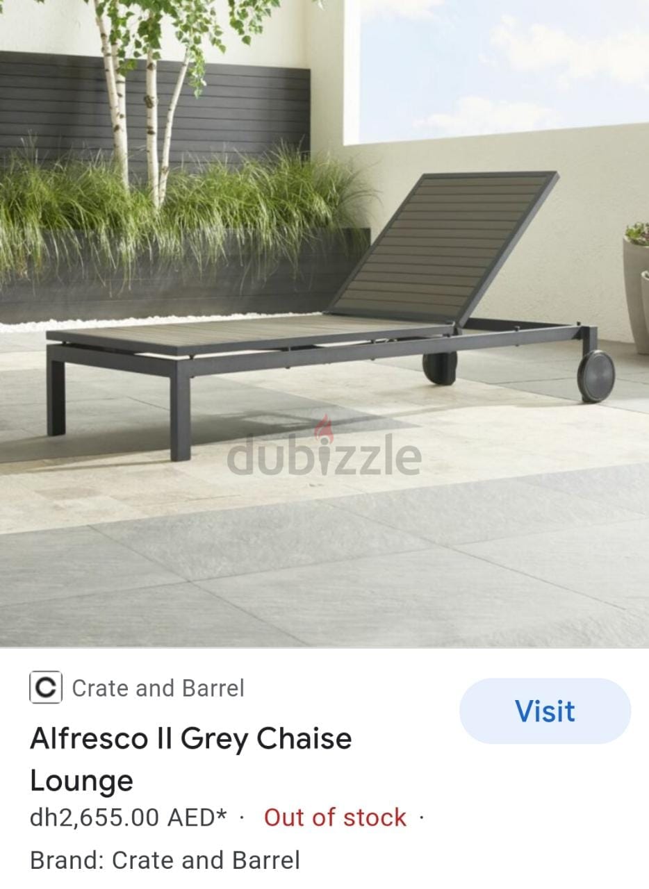 crate and barrel chaise lounge outdoor