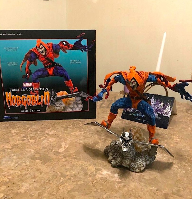 MARVEL PREMIER COLLECTION SPIDER-MAN HOBGOBLIN RESIN STATUE 12