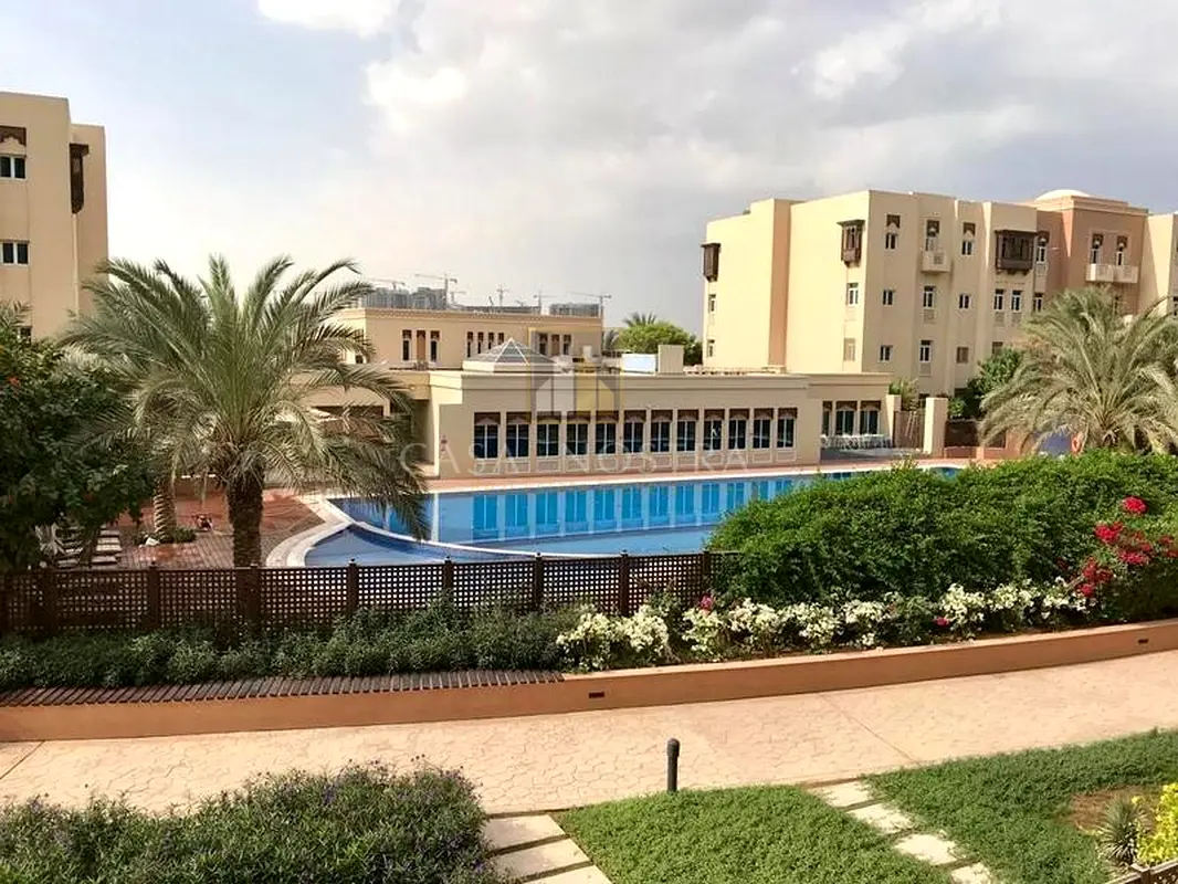 Biggest Balcony with Garden and Pool View