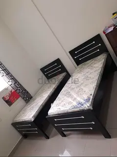 New Solid Wood Single Bed With Medicle Mattress