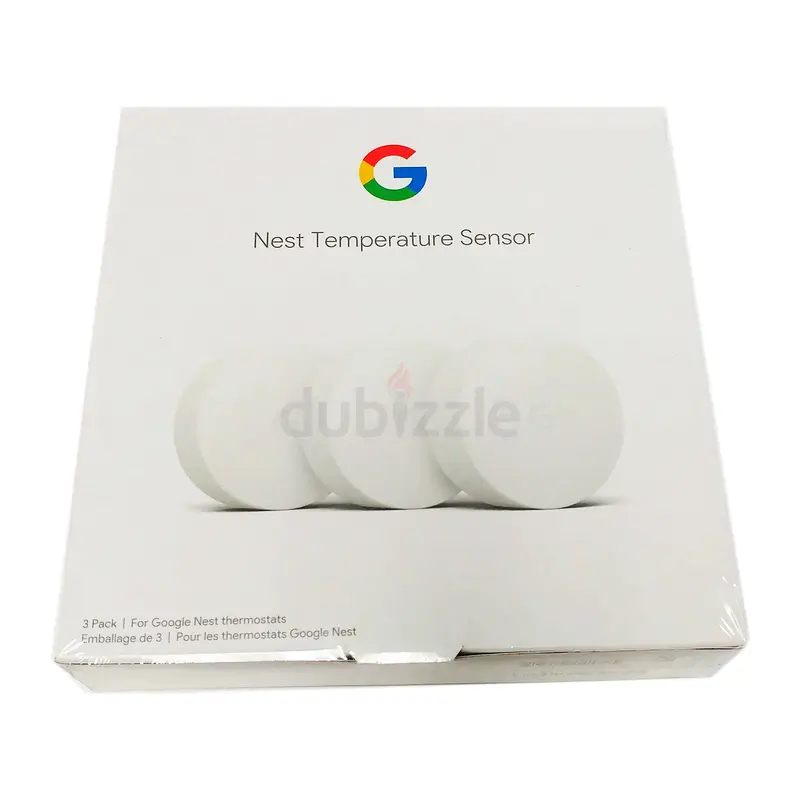 GOOGLE NEST TEMPERATURE SENSOR T5001SF, BLUETOOTH ENABLED 3 PACK