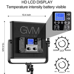 BRAND NEW GVM 520S-B Bi-Color LED 2-Panel Kit