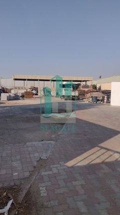 38000 square feet open yard with compound wall in Ras Al Khor