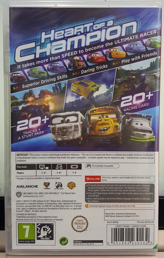 Nintendo Switch Cars 3 Driven To Win Game at Wholesale Price62930645093122111