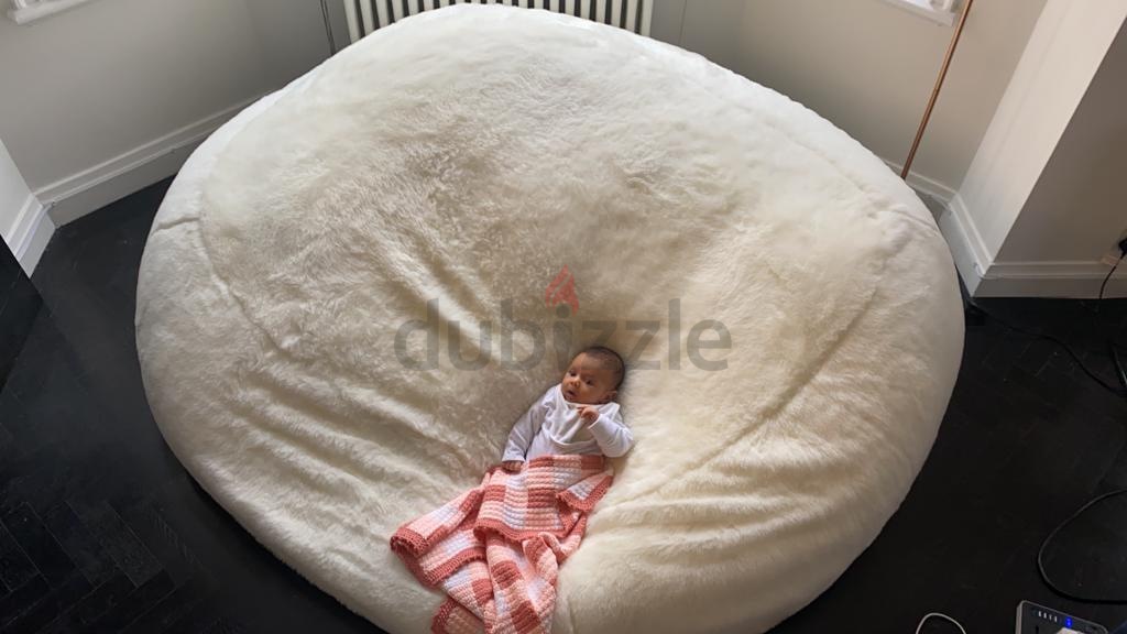 faux fur monster bean bag