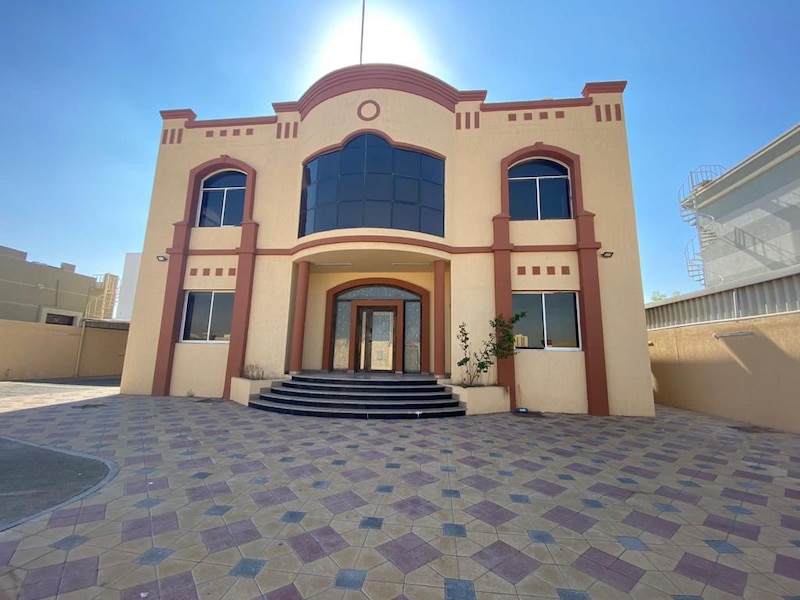 Super Lux villa two floors for rent in Al Raqaib \ special location near the mosque  With air condit
