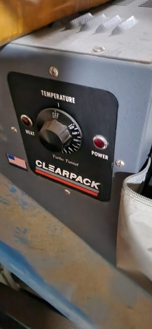 CLEARPACK SHRINK WRAPPING TUNNEL MACHINE MADE IN USA