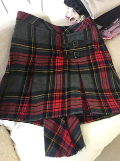 Burberry style wool skirt size M