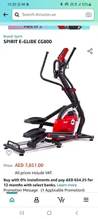 Spirit cg800 e-glide elliptical cross trainer. Brand new | dubizzle