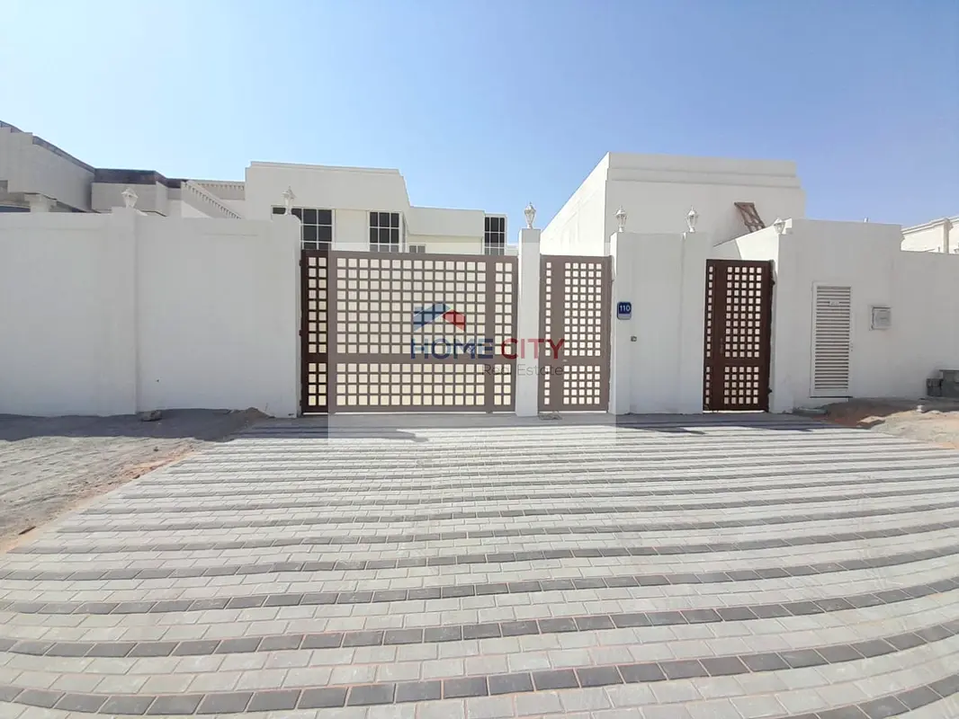 Villa for rent in the city of South Al Shamkha (5 master rooms with wardrobes) 140000 dirhams annual