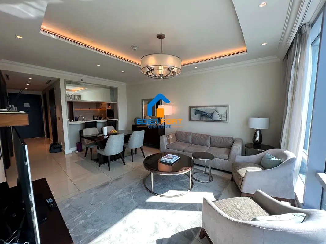 Fully Furnished| Burj Khalifa View|1BR for Rent in Address Fountain View 2
