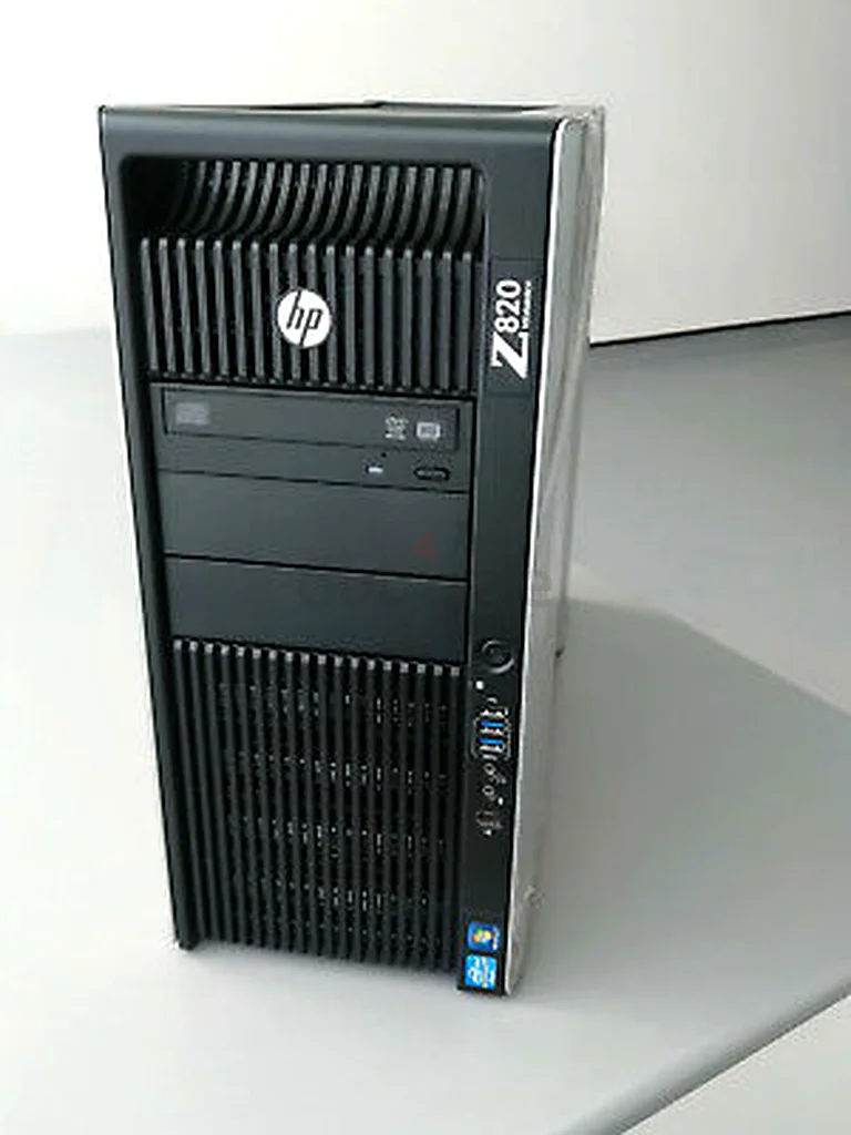 محطة عمل عالية الجودة بمعالج 32 نواة من HP Z820 - معالجان إنتل زيون E5-2680 - ذاكرة وصول عشوائي 64 جيجابايت - بطاقة رسوميات نفيديا كوارو K400063254999712770112