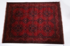 154 x 206 cm | new red bokhara rug | afghan handmade carpet