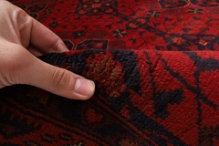154 x 206 cm | new red bokhara rug | afghan handmade carpet