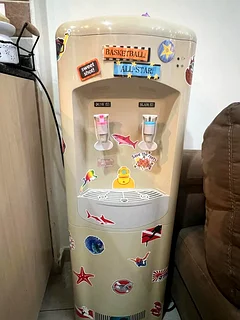 Vintage Water Dispenser/ Cooler (With Fun Stickers)