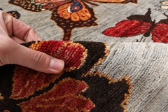 183 x 273 cm | new butterfly area rug | Afghan handmade carpet