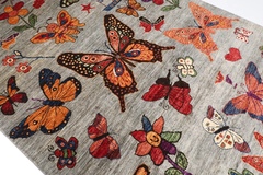183 x 273 cm | new butterfly area rug | Afghan handmade carpet