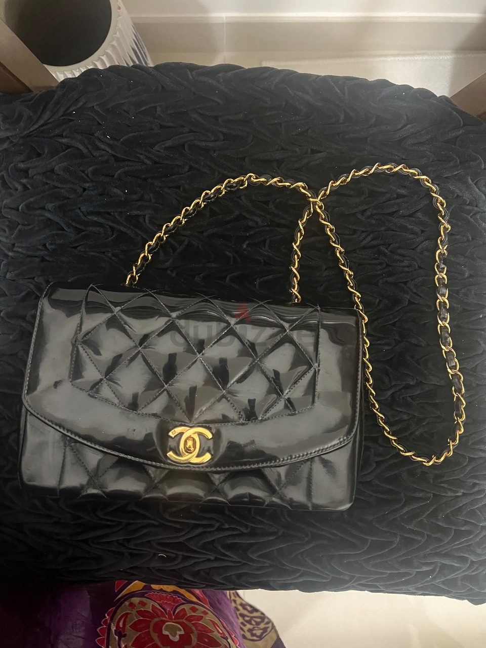 Chanel small Diana flap black lambskin bag Luxury Bags  Wallets on  Carousell