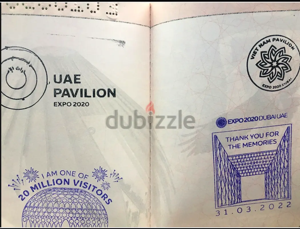 Expo passport with 120 stamps