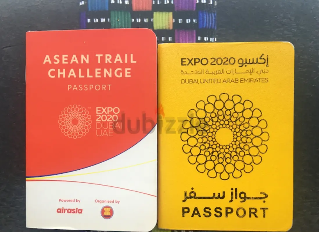 Expo passport with 120 stamps