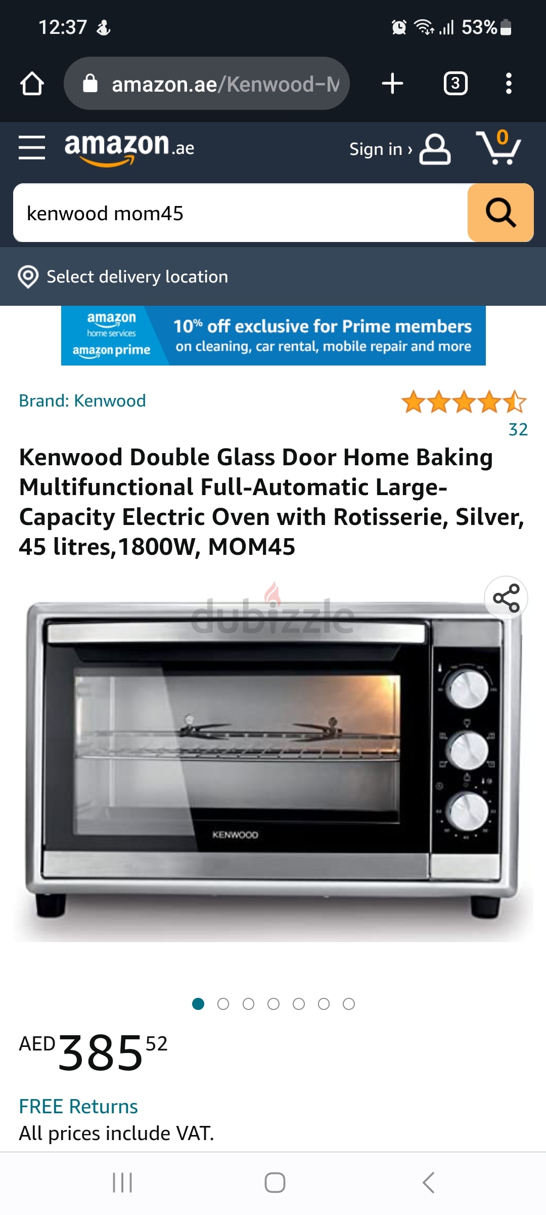 kenwood electric oven mom45