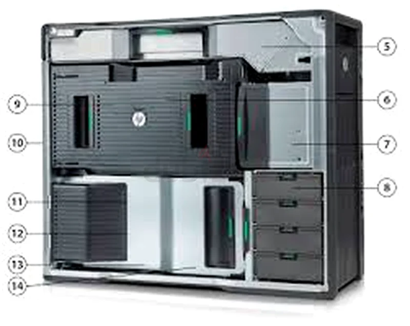 40 CORE HP Z820 WORKSTATION 2 INTEL XEON E5-2690 V2 RAM 64GB DDR3 ECC NVIDIA QUADRO K5000 4GB DDR563254492917379111