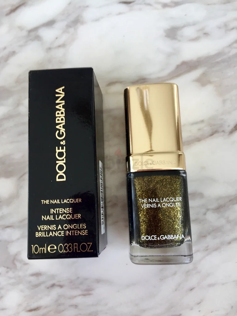 Dolce Gabbana sparkling golden nail polish new63242172619649113