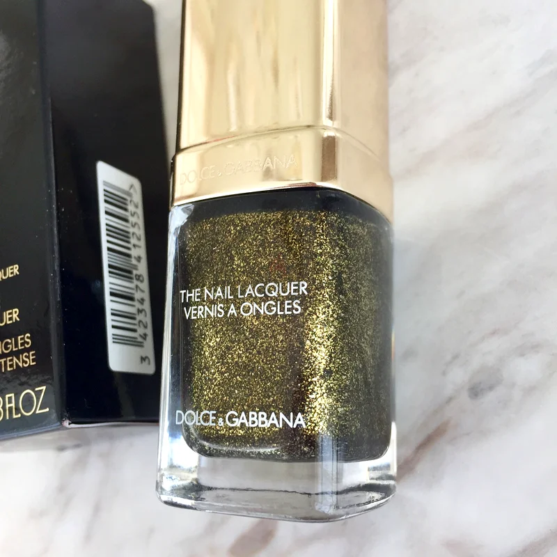 Dolce Gabbana sparkling golden nail polish new63242172619649112