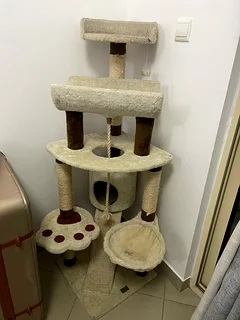 Cat bed and cat scratching post