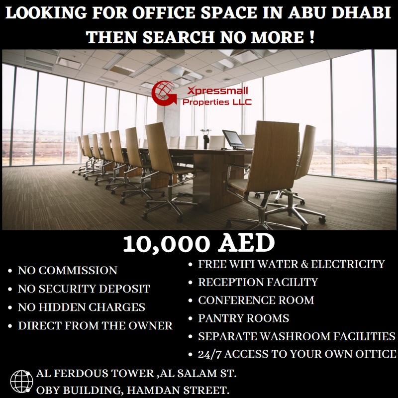 FIND YOUR PREFFERABLE OFFICE IN ABUDHABI WITH LOW RENT