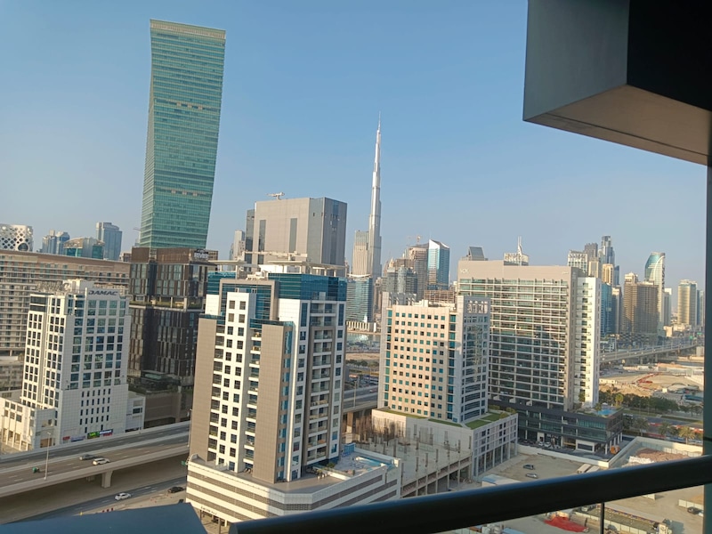 Fully Burj Khalifa view large fully furnished studio