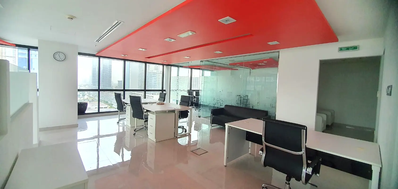 FURNISHED OFFICE|GLASS PARTITON|