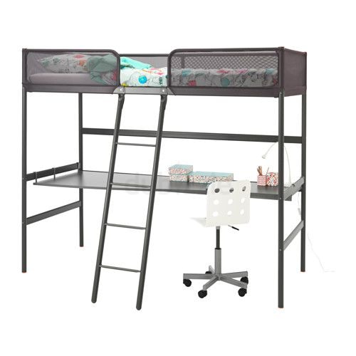 ikea tuffing loft bed with desk