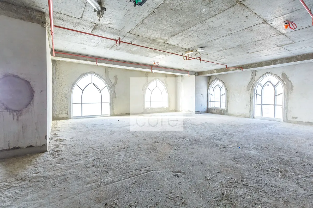 High floor shell and core office for rent