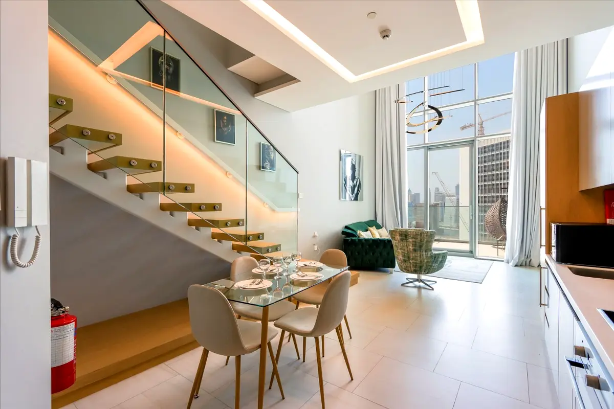 Distress Sale Loft 1BR Burj khalifa view brand new