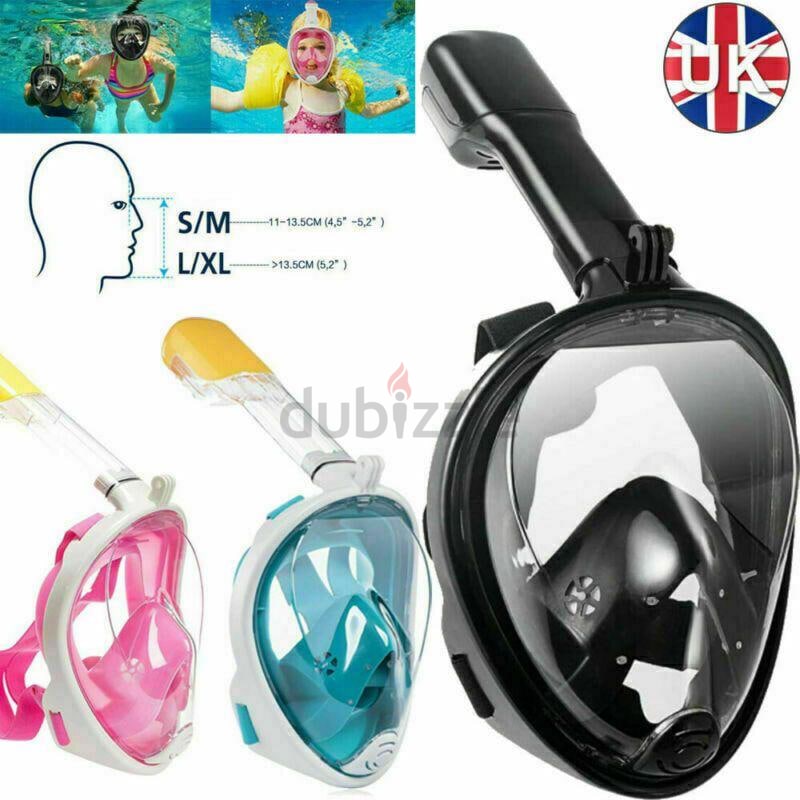 Full Face Mask with Camera Mount Extra Long Snorkel 5th Gene | dubizzle