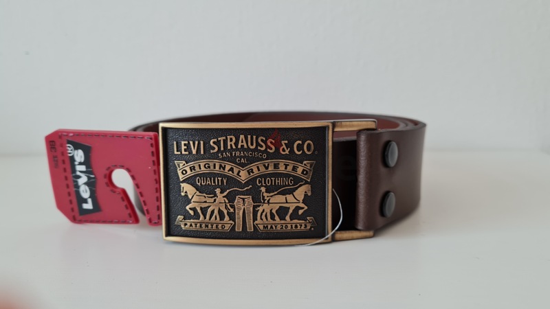 Levis - Genuine Leather Belt with Metal buckle, Size 38 | dubizzle