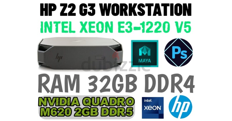 HP Z2 G3 MINI WORKSTATION RAM 32GB DDR4 INTEL XEON E3-1220 V5