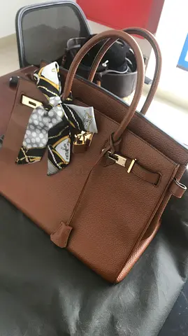 Birkin style real leather no brand