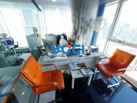 Fully Fitted office | With Canal  Burj Khalifa View