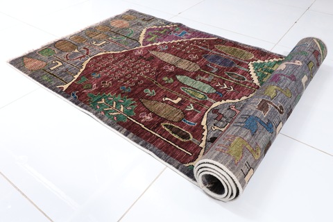 83 x 217 cm | new landscape runner rug | Afghan handmade runner carpet