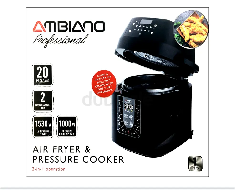 Ambiano 6L Professional Air Fryer and Pressure Cooker