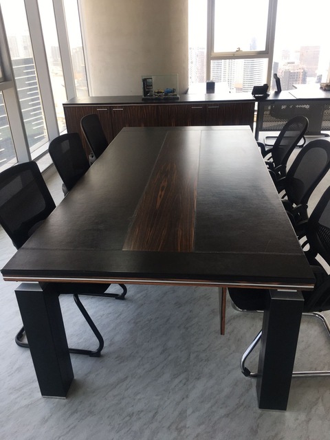 Executive Office Table Set | Leather